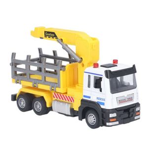 VOITURE - CAMION Vvikizy modèle de camion en rondins Jouet de camion forestier 1:32, modèle de véhicule en rondins avec effet de jeux jouet Jaune