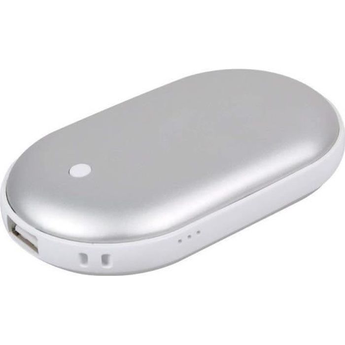 Chauffe-mains Rechargeable,Powerbank 6000 mAh avec Lumière LED,Chauffe-mains  USB Portable,Cadeaux d'hiver - Cdiscount Electroménager