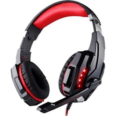 ArkarTech G2000 Cuffie Gaming Con Microfono, Luci LED E Regolatore Volume - Cavo Per PC - 4