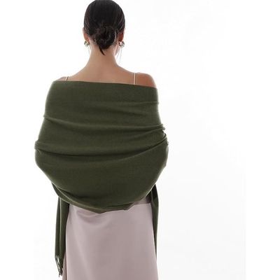 Bonnet Tube Snood Réversible Vert/Noir En Polaire - Taille Unique Unisexe Nyls Création
