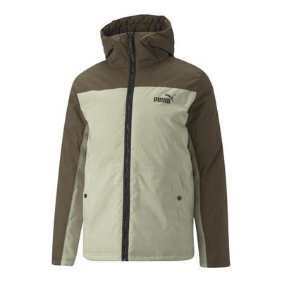 Doudoune Puma Colourblock Padded Jacket Vert beige Cdiscount