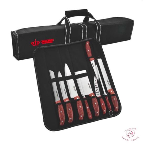 Pochette de couteaux Royal Swiss pièces Cdiscount Maison