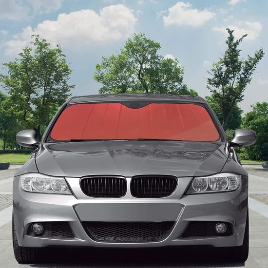 Pare-soleil rouge à grands yeux, pare-brise en Aluminium, décoration de  voiture, pare-soleil automatique x1 Yellow - Cdiscount Auto