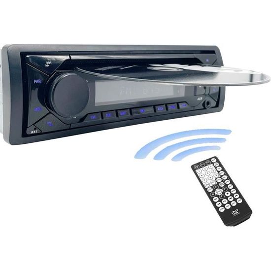 autoradio CD DVD Bluetooth Lecteur stéréo de Voiture 1 Din 12v MP3 USB SD AUX FM[81]