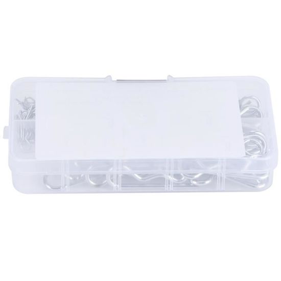Lot De 100 Goupilles Clips Rondes 8mm - Idéales Pour Bricolage, Assemblage, Réparations
