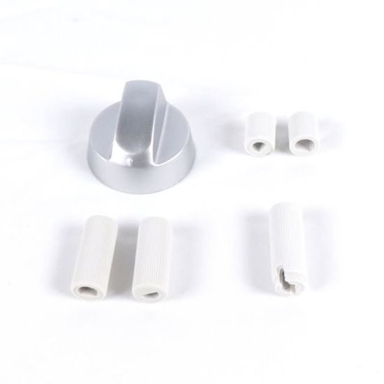 2 Boutons Capuchons Climatiseur Auto - Décalcomanies Argentées - Pour Personnalisation