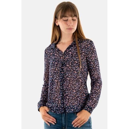 Chemisier Le Temps Des Cerises luz 3737 stone love Bleu Cdiscount Pret a Porter