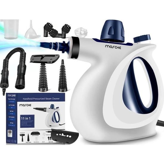 Nettoyeur Vapeur Manuel Multifonction Avec 10 Accessoires - Pour Salle De Bain, Carrelage, Canapé - Sans Produits Chimiques