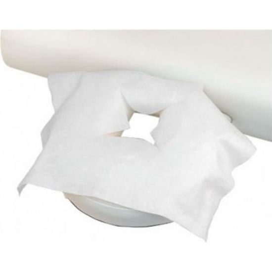 Lot De 100 Housses Protège-têtière Jetables Demi-lune - Blanc - Hygiène & Soins