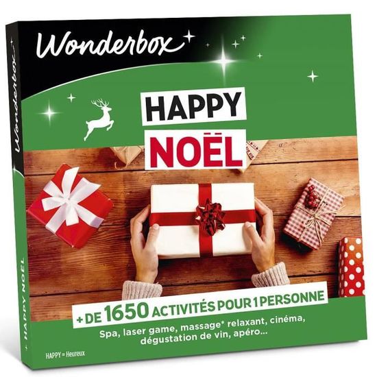 Wonderbox Coffret Cadeau Happy Noël Idée cadeau Noël Cdiscount