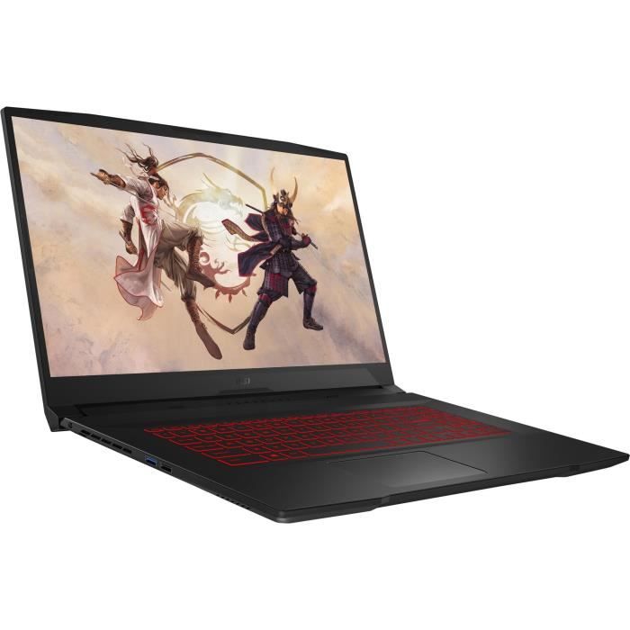 PC Portable Gamer - MSI - Katana GF76 11UC-448FR - 17,3- FHD 144Hz - i7-11800H - 16Go - Stockage 1To SSD - RTX 3050 - W10H - AZERTY