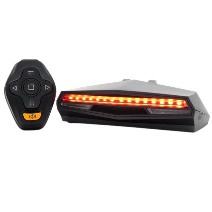 1 Pc lumineux télécommande vélo feu arrière cyclisme clignotants lampe d'avertissement de poche ECLAIRAGE POUR CYCLE