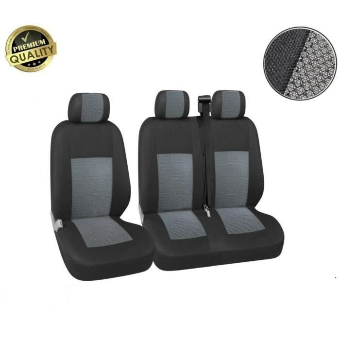 2014//10-2017//12 Couvre siege Avant Grand Confort pour Vito Camionnette NOIR 1 Pi/èce