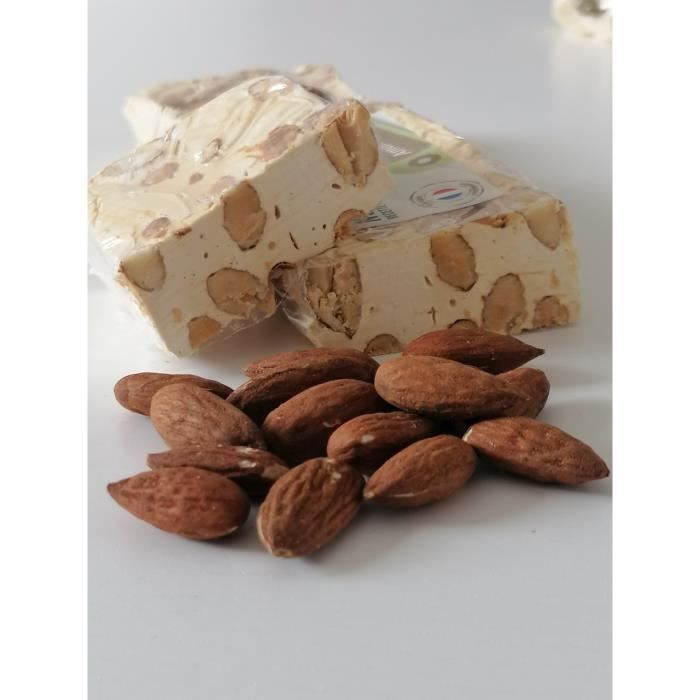 Nougat artisanal nature tendre et onctueux 135 gr minimum