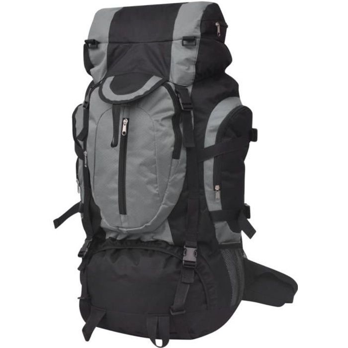 Sac à dos de randonnée XXL 75 L Noir et gris -OLL -QNQ