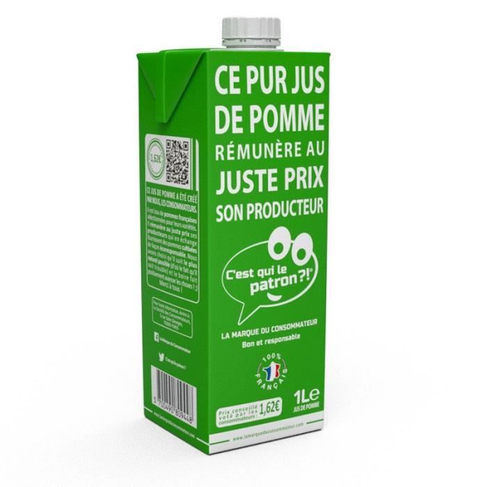 Pur jus de pomme - 1l - C'est Qui Le Patron