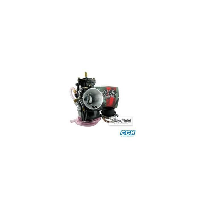Carbu stage6 r/t type pwk 30 avec power jet (boisseau plat/starter tirette/depression)