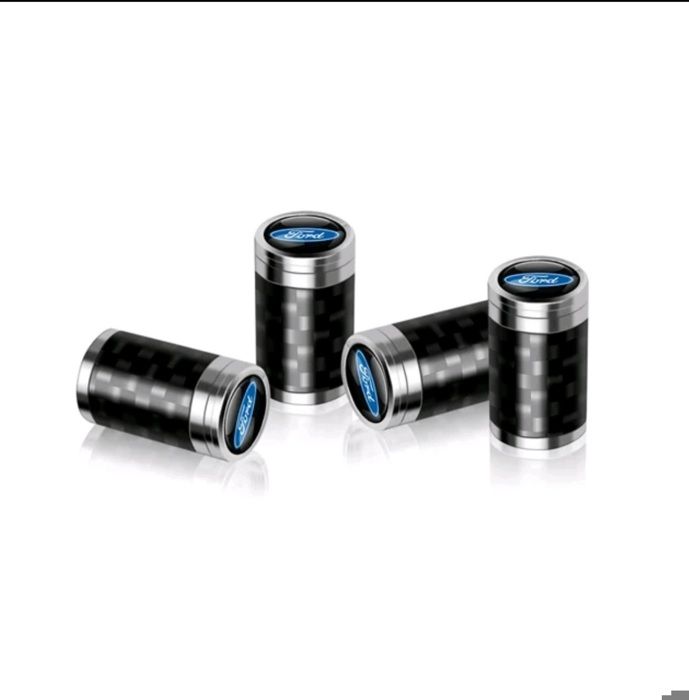 Bouchon de valve fibre de carbone logo Ford