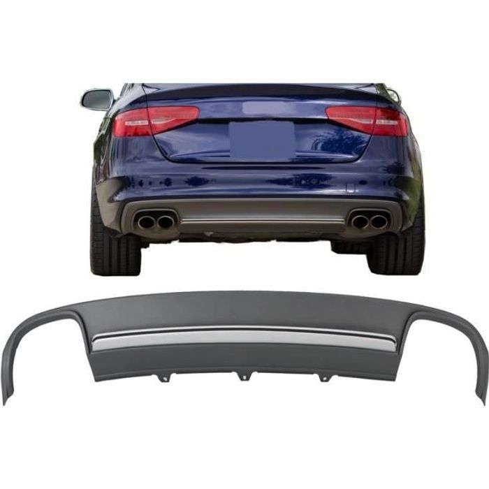 Diffuseur Pare-chocs Arrière Valance Air pour Audi A4 B8 Facelift 2012-2015 Limousine / Avant S4 Design