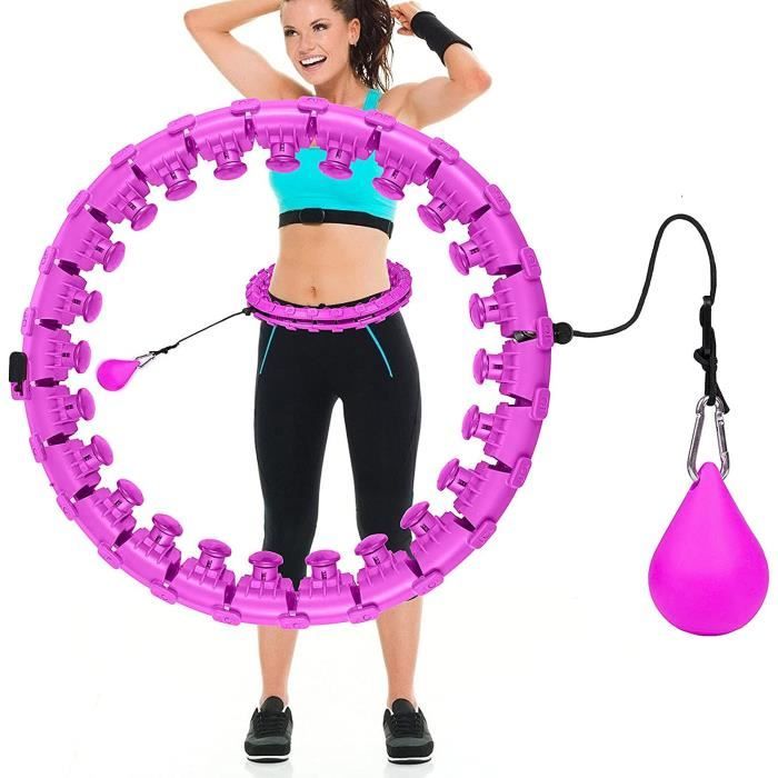 Comius Sharp 24 Sections Hula Fitness Hoop Cerceaux de Hula Fitness pour des Exercices de Fitness Cerceau de Fitness, Hula Fit A2