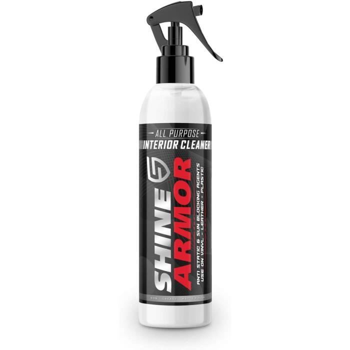SHINE ARMOR All Purpose Nettoyant Voiture Interieur pour l'esthétique automobile Rénovateur plastique, nettoyant cuir voiture Car
