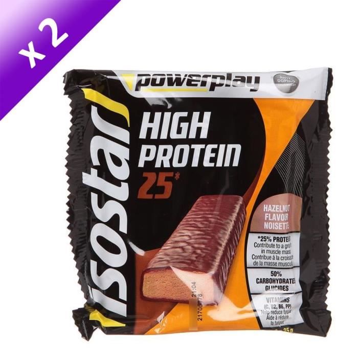 ISOSTAR Barres de High Protein 25% Nuts - 105 g x2