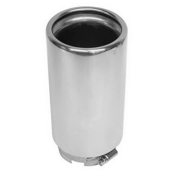CARPOINT Embout d'échappement inox rond - Entré Ø 55-66 mm - Sorti Ø 80 mm - Gris