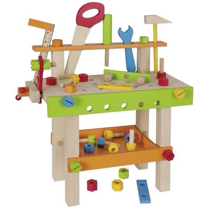 Eichhorn - 100001844 - Table de travail-jeu d'éveil en bois