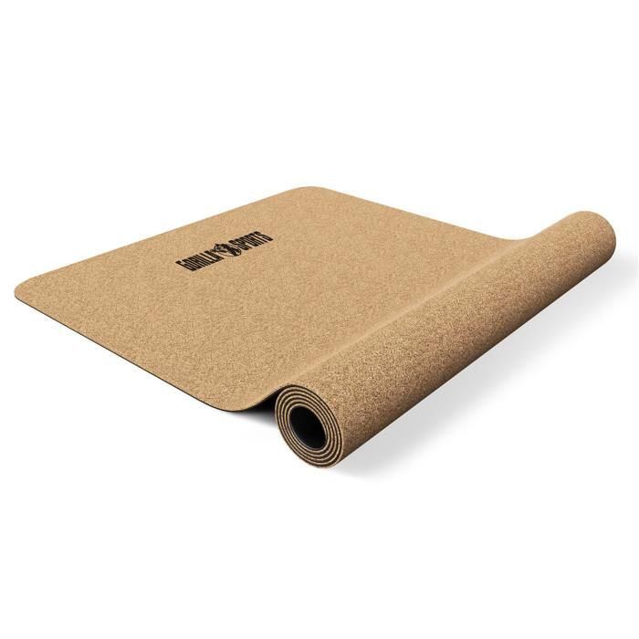 Tapis de yoga en liège - 183 x 61 x 0.5 cm