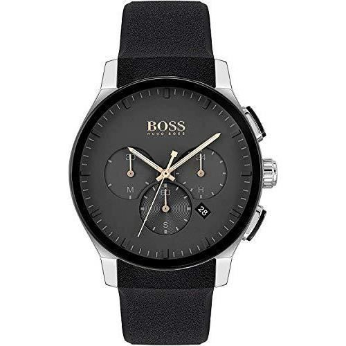 Hugo BOSS Mens Chronographe Quartz Montre avec Bracelet en Silicone 1513759