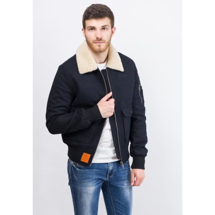 Veste Bombers -AVIATOR- HOMME col fourrure