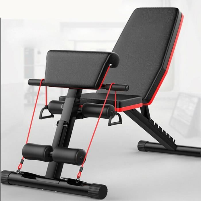 IVEENIR Banc de Musculation pliable multifonctionnel 7 dossier de vitesse s'asseoir AB banc de Fitness Abdominal