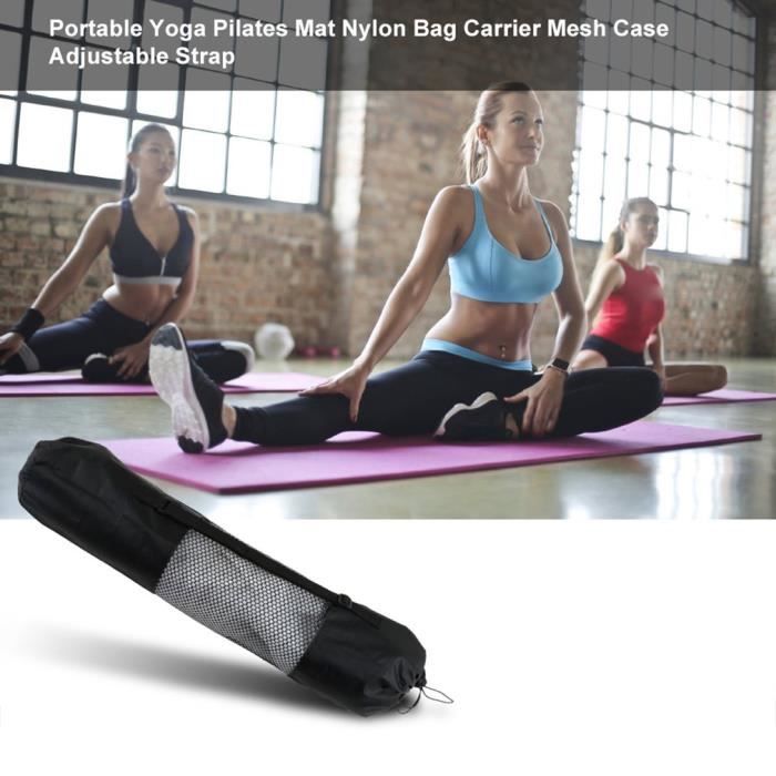 Sac de tapis de Yoga Pilates portable, étui de transporteur de sac en nylon, sangle réglable