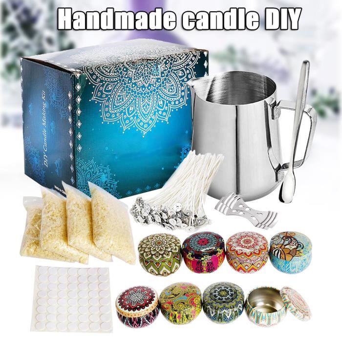 Kit de bougies DIY en cire et accessoires pour la fabrication de bougies parfumées