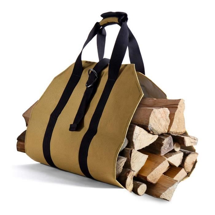 Grand Sac À Main Bois Brute En Toile Support De Sac À Main Bois De Chauffage CheminÉE IntÉRieur Porteur Transporteurs De Bois De