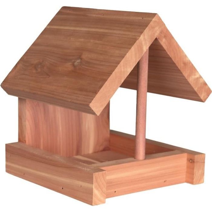TRIXIE Natura mangeoire en bois de cèdre - 16x15x13 cm - Naturel - Pour oiseaux