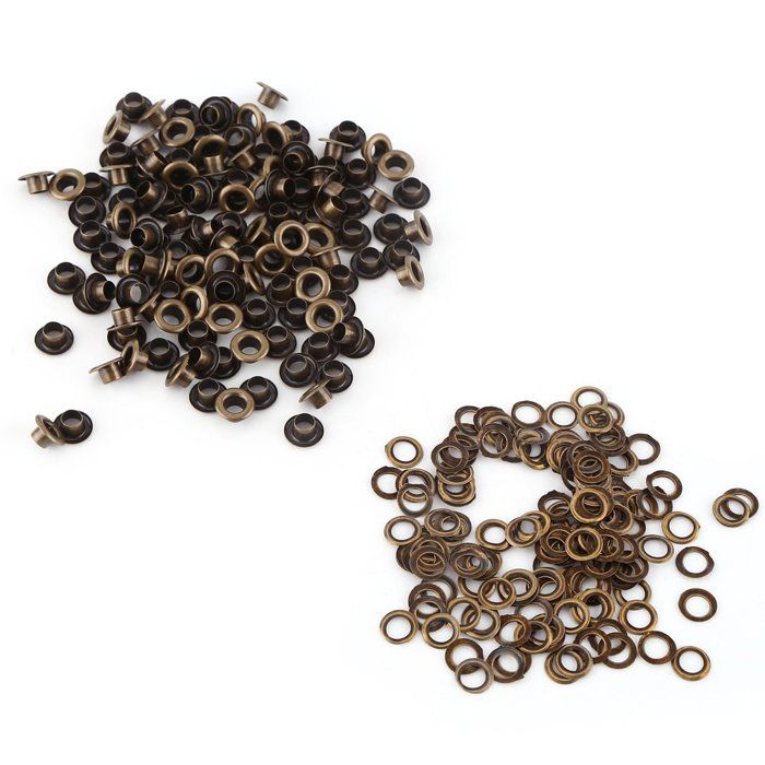 100 Sets De Rivets Creux – Noyaux De Perles – Œillets Et Attaches à Œillets – Métal Brun