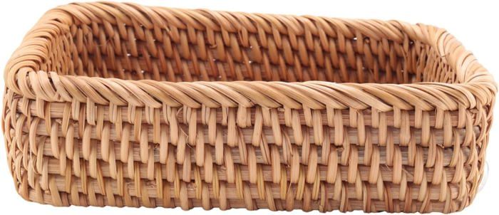 JOIKIT Lot De 2 Paniers De Rangement Rectangulaires En Osier, 30 X