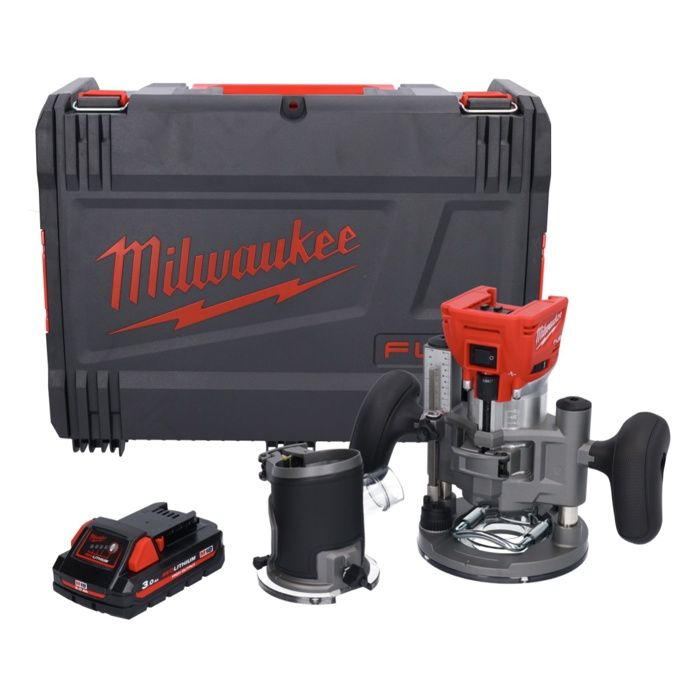 Défonceuse Sans Fil WingFly Pour Batteries Milwaukee M18 - Moteur Brushless, 15 Fraises Incluses, Idéale Pour Le Travail Du Bois Et La Menuiserie