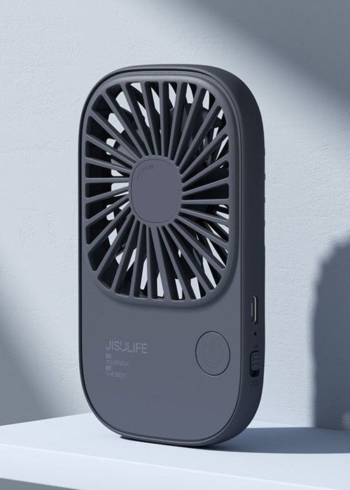 Ventilateur portable - KZQ - Mini USB rechargeable - 3 vitesses - Ultra-léger - Cou suspendu - Kzq