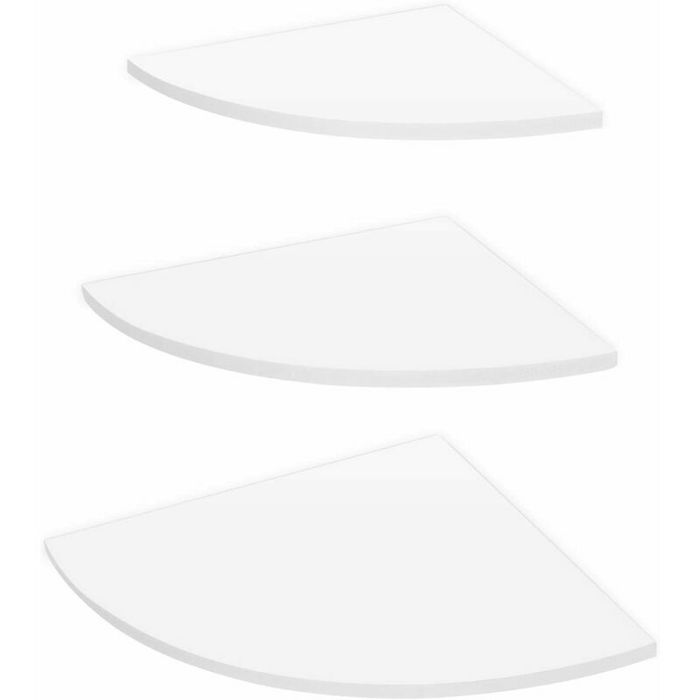 Étagère murale - YYV - Modèle dangle - 3 niveaux - Couleur blanche - Meuble de bureau