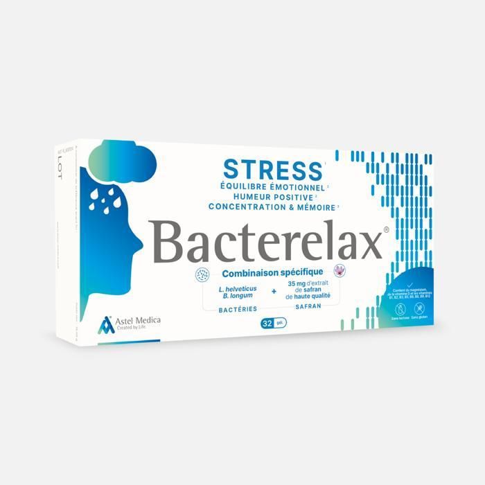 Meilleurs prix pour Bacterelax® – Complément alimentaire – Stress et anxiété – 32 gélules