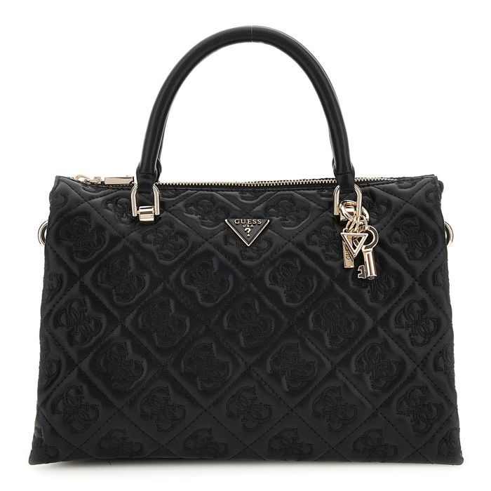 GUESS Sac à main noir pour femme - Adelasia Multi Comp Satchel 310934