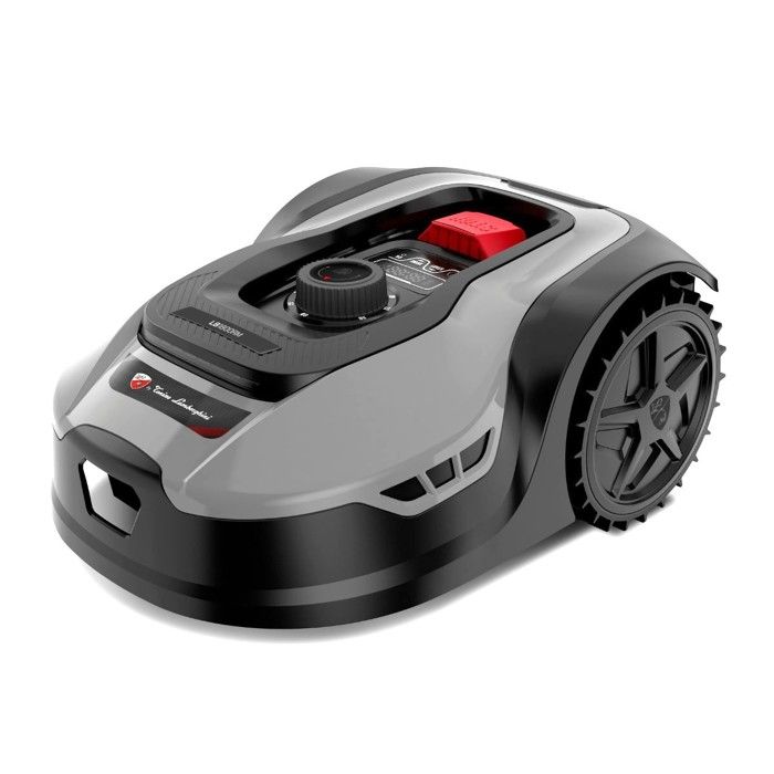 Robot Tondeuse Sans fil 500m2 Installation facile 3 lames Mulching Coupe Ø18cm 45% Retour à la base Autonome LAMBORGHINI