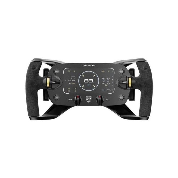Volante simracing Moza Porsche Mission R pantalla OLED 5 4 aluminio