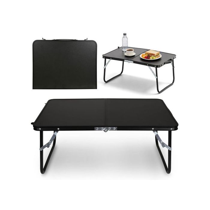 Table de camping pliable table de camping portable noire 60x40x265cm