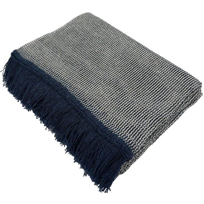Rideau Portière - Toison dOr - Denim & Ecru -140 x 240