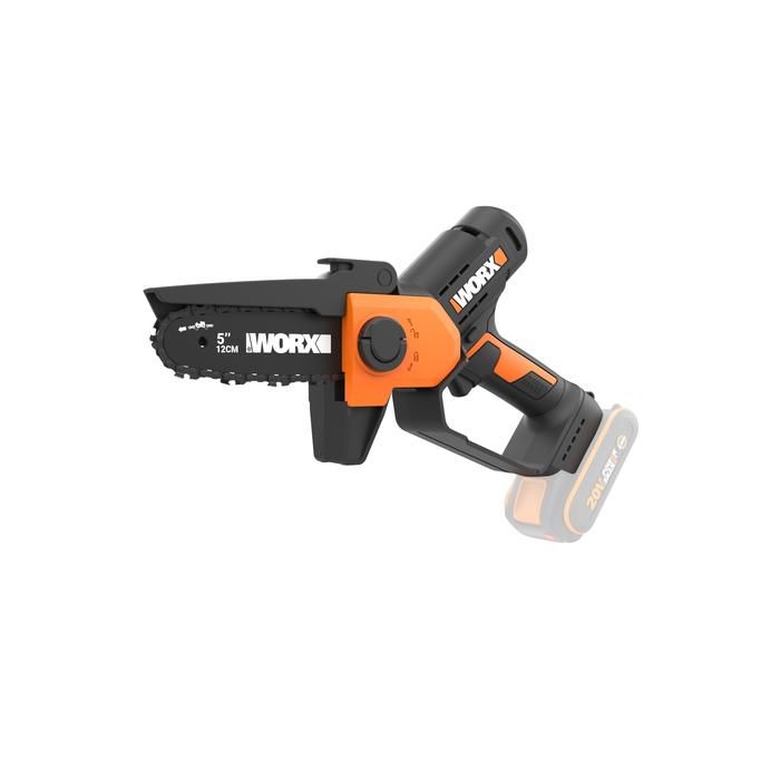 Élagueuse / Mini tronçonneuse sans fil - WORX - WG326E.9 - Guide 12 cm - 20V PowerShare - Vitesse 76 m/s