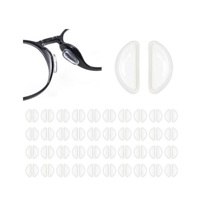 40 Paires Silicone Antidérapant Coussinets de Nez Plaquettes Lunettes Autocollantes Plaquettes AdhésifPORTE-OBJETS PORTE-OBJETS