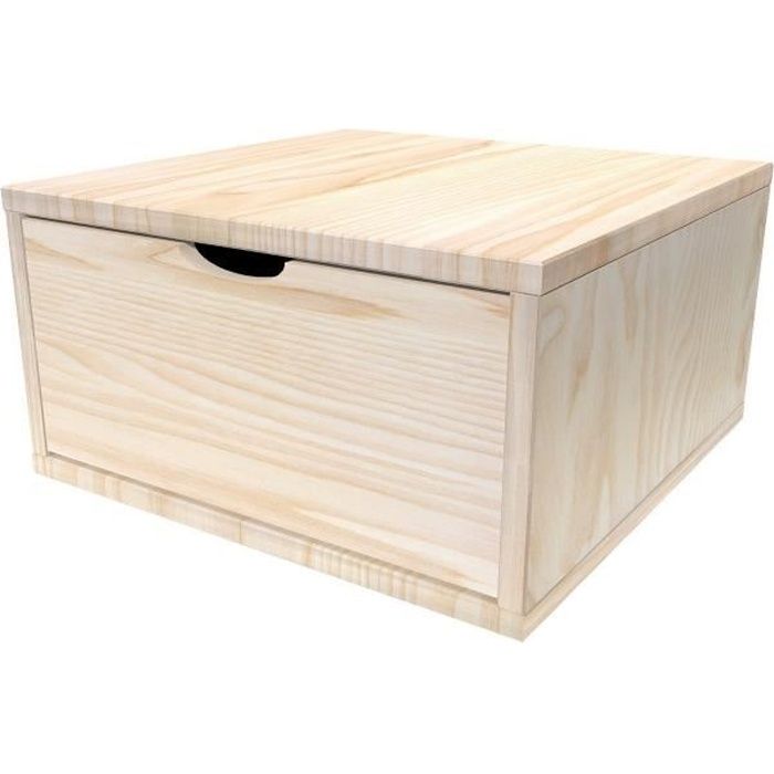 Cube De Rangement Largeur 50 Cm Tiroir Couleur Brut Achat Vente Casier Pour Meuble Cube De Rangement Largeur 5 Cdiscount